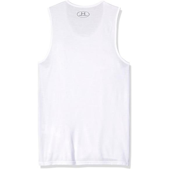 Under Armour Men's Core Tank Undershirt – 2-Pack, White (100)/White, Small - Picture 2 of 2
